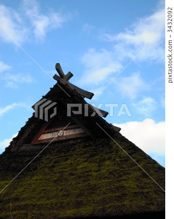 茅葺屋頂 房 房屋 3432092