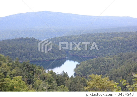 Penketou (lake) seen from Shikoku in Akan-cho, Kushiro-shi 3434543