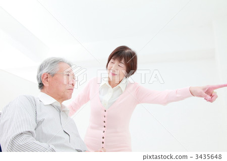 護理照料圖像老年夫婦 3435648