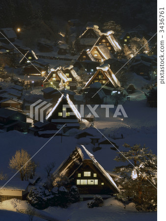 Shirakawago Light Up 3436761