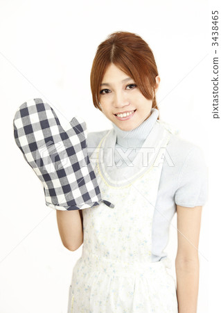 圍裙 微笑 主婦 3438465
