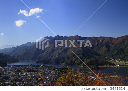 Scenery of Fujikawaguchiko town and lakeside 1 3441624