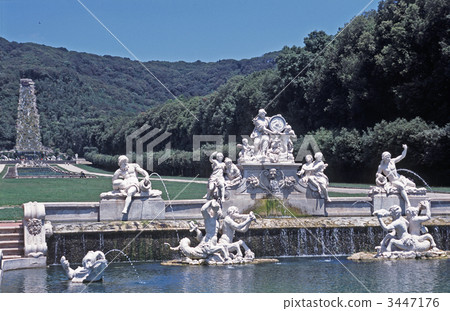 Italian garden of Caserta Royal Palace Italian garden of Caserta Royal Palace 3447176