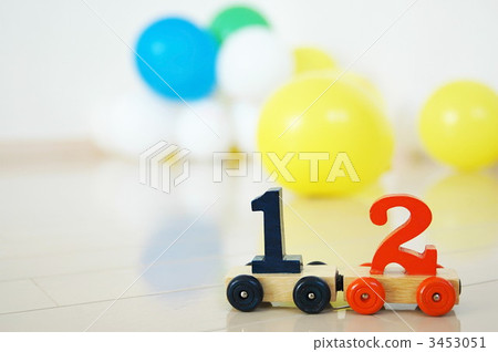 Wooden toys and balloons 3453051