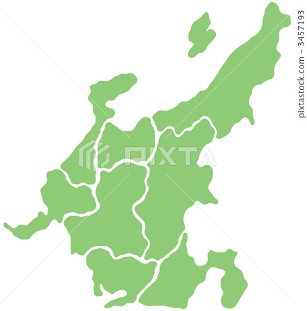 Chubu Region Map 3457193