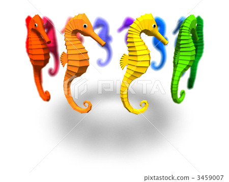 sea horse, sea-horse, seahorse 3459007