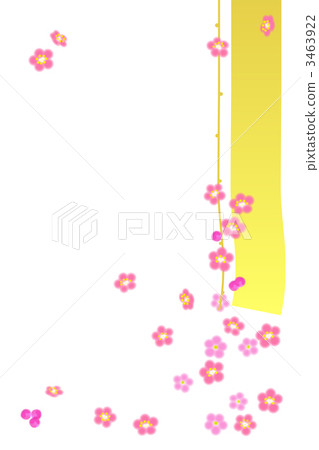 Plum tree (gold white back vertical) 3463922