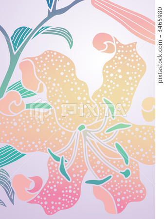 arabesque, liliaceae, computer graphic 3465980
