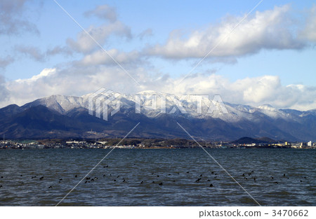 Lake Biwa in winter Lake Biwa in winter 3470662