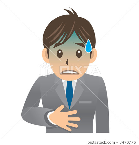 Businessman A illness abdominal pain 3470776