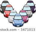 Illustration Ride car Car Private car 5 people ride 3471013