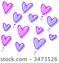 手寫的心臟組_紫色 3473526