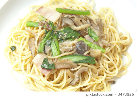 Pasta with bacon and mushrooms Pasta with bacon and mushrooms 3473826