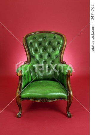 Green leather chair Green leather chair 3474762