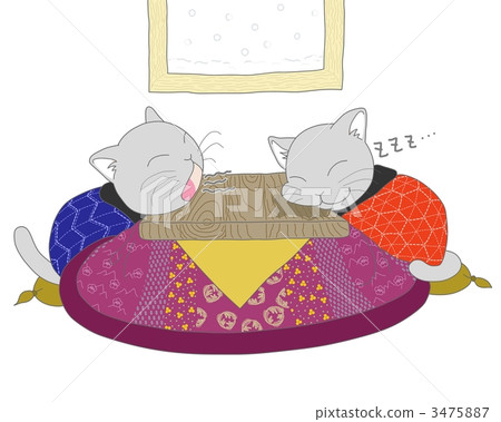 Kotatsu with cats 3475887