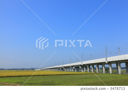 Viaduct of Shinkansen Viaduct of Shinkansen 3478713