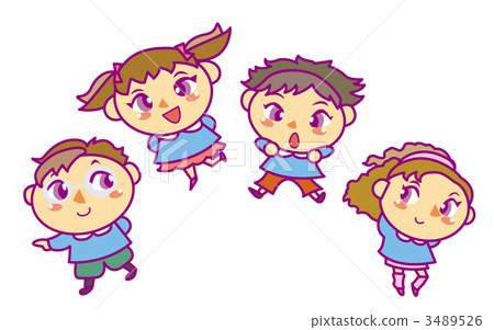 Children's friends kindergarten nursery school illustration 3489526