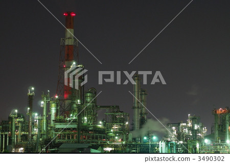 Yokkaichi Industrial Zone Cosmo Oil Yokkaichi Refinery 3490302