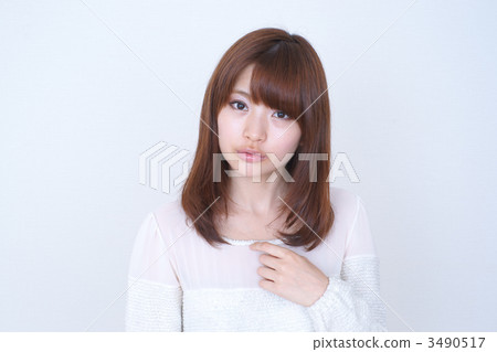 煩惱 棕色頭髮 擔心 3490517