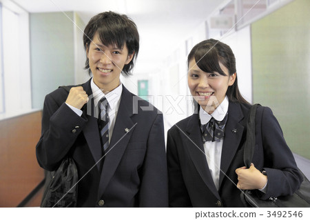 School hall High school student with a smile 3492546