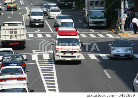 Ambulance driving scene 3492659