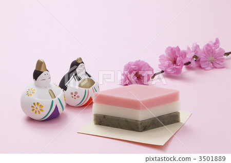 Hina娃娃，年糕和桃花 3501889