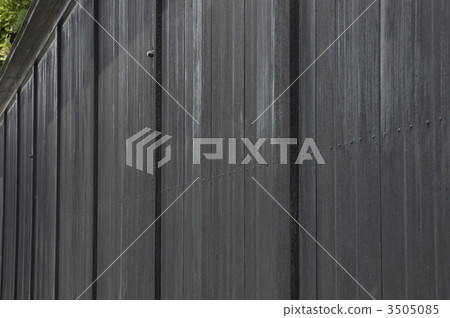 高檔住宅區的黑色圍欄 高檔住宅區的黑色圍欄 3505085