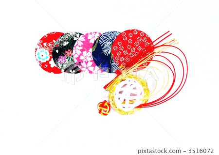 新年形象·水龜的水平位置在Chiyogami紙上 新年形象·水龜的水平位置在Chiyogami紙上 3516072