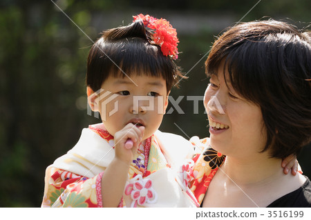festival day for children of three, five and seven years of age, parenthood, parent and child 3516199