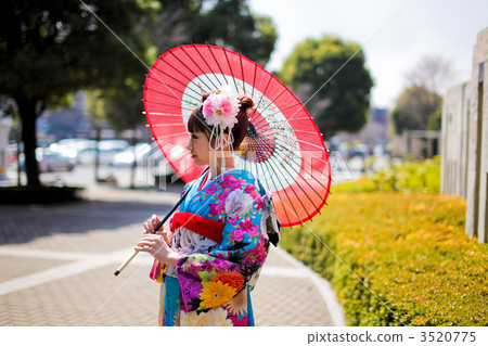一個女人面對側身 3520775