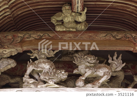 Sculpture of Honkusa Shrine main shrine Sculpture of Honkusa Shrine main shrine 3521116