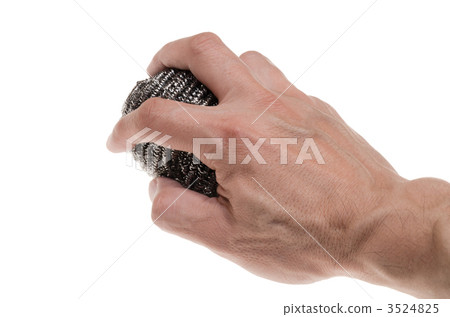 Male hand with stainless steel squirrel Male hand with stainless steel squirrel 3524825