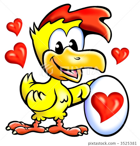 Chicken holding a egg 3525381