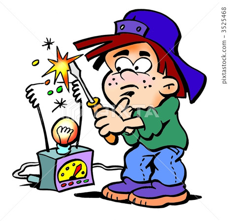Genius Boy with a new invention Genius Boy with a new invention 3525468