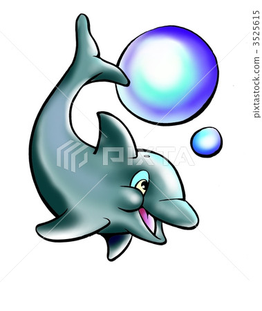 Dolphin playing with a big big water bubble Dolphin playing with a big big water bubble 3525615