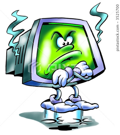 Screen which are green in the main of bad temper 3525700