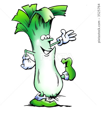 Leek Vegetable Mascot 3525764