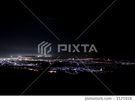 Hakodate back night view and fishing 3525926