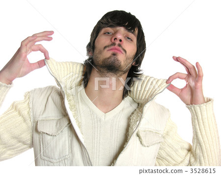 cool beardman with fingers cool beardman with fingers 3528615