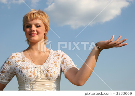 girl with hand girl with hand 3533069