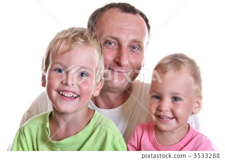 grandfather with children 3533288