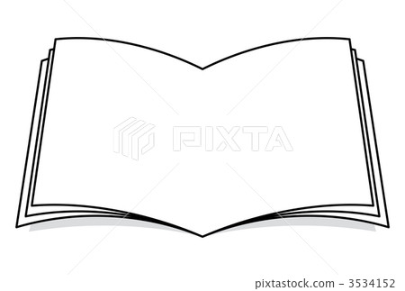 兩頁的蔓延 雙跨頁 紙 3534152