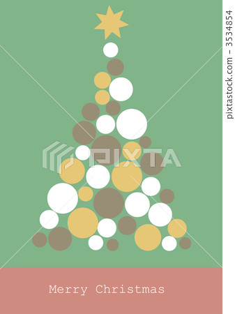 聖誕樹(綠色背景) 聖誕樹(綠色背景) 3534854