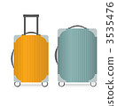 兩種手提箱的例證 3535476