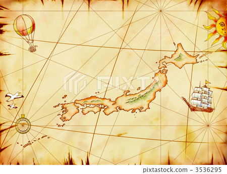 Old Japanese map 3536295