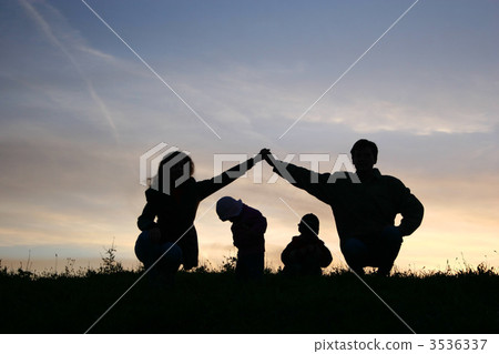 children in parents house on sky 3536337