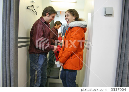 family in fitting-room family in fitting-room 3537004
