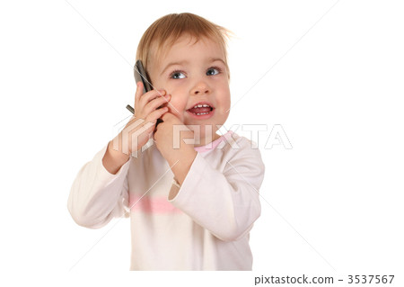 baby with phone 4 baby with phone 4 3537567