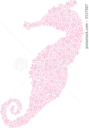 New Year card material Seahorse New Year card material Seahorse 3537987