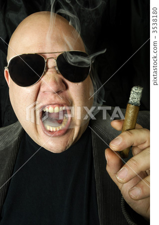 Mobster smoking a cigar 3538180